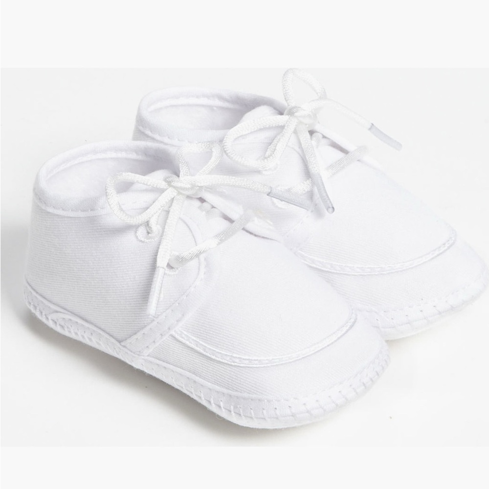 Little Things Mean a Lot White Baby Walker Shoes
